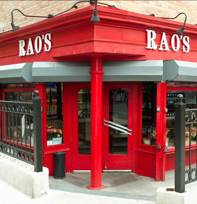 Forbes describes Rao's Restaurant as “the single toughest restaurant reservation to get in the United States, bar none.”
