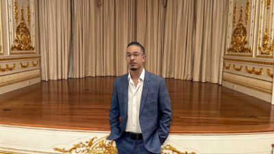 Ryan Cortes at Maralago for Tella Fine Art presentation by Dom Taglialatella